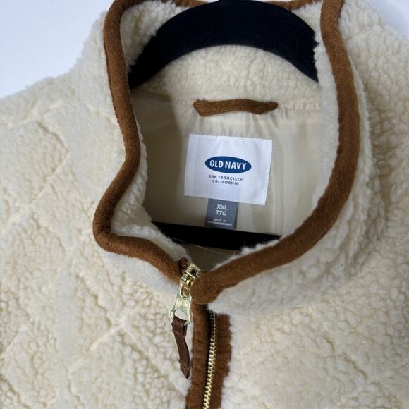 Old Navy Quilted Sherpa Vest XXL - Picture 4 of 6